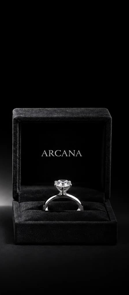 Открытый футляр ARCANA с кольцом